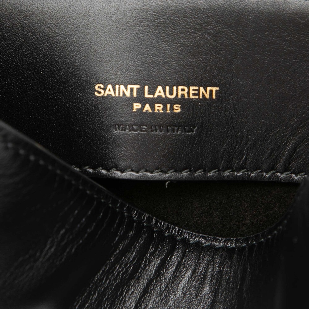 Pre-Loved Saint Laurent Mini Shiny Calfskin Le 37 Bucket Bag - Picture 5 of 7